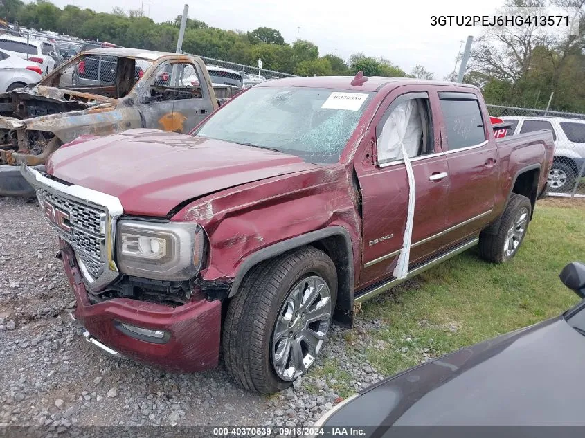 2017 GMC Sierra 1500 Denali VIN: 3GTU2PEJ6HG413571 Lot: 40370539