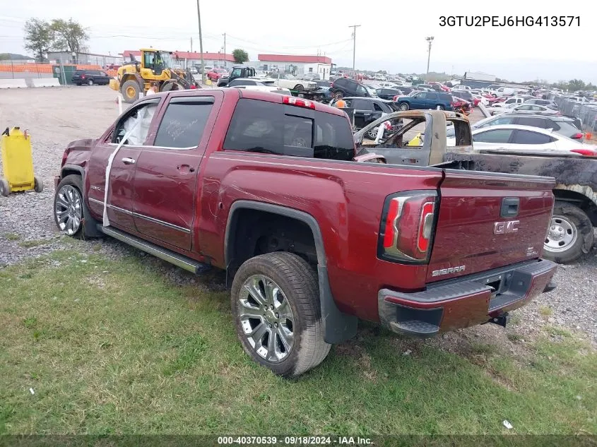 2017 GMC Sierra 1500 Denali VIN: 3GTU2PEJ6HG413571 Lot: 40370539