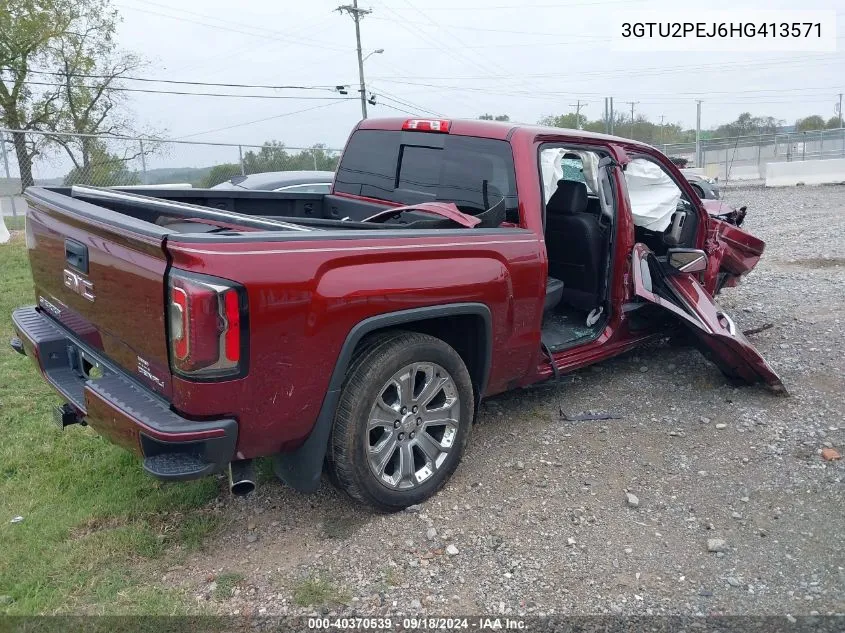 2017 GMC Sierra 1500 Denali VIN: 3GTU2PEJ6HG413571 Lot: 40370539