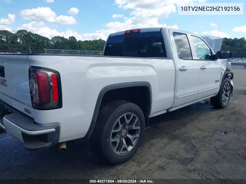 2017 GMC Sierra 1500 Slt VIN: 1GTV2NEC2HZ192156 Lot: 40371804