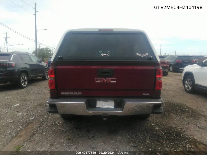 1GTV2MEC4HZ104198 2017 GMC Sierra 1500 Sle