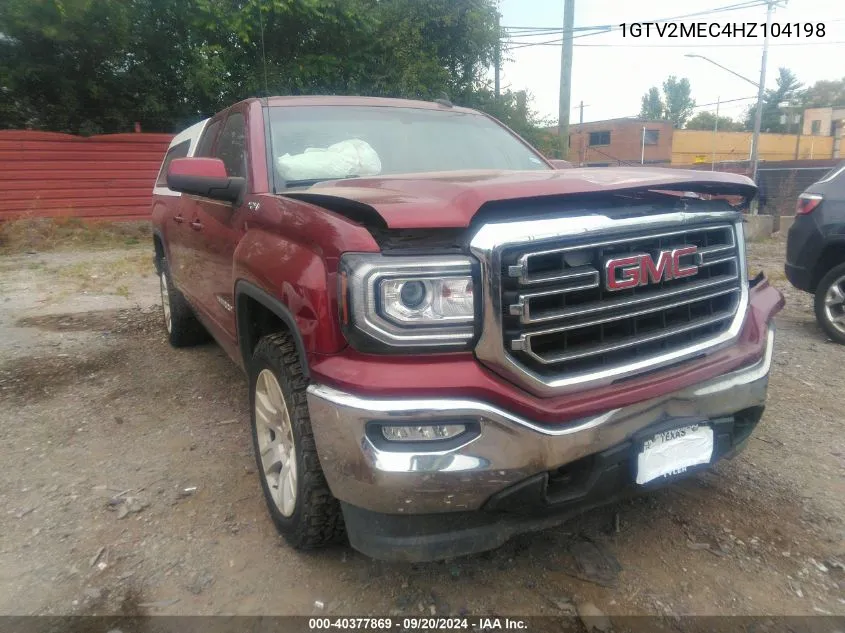 1GTV2MEC4HZ104198 2017 GMC Sierra 1500 Sle