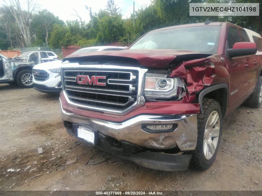 1GTV2MEC4HZ104198 2017 GMC Sierra 1500 Sle