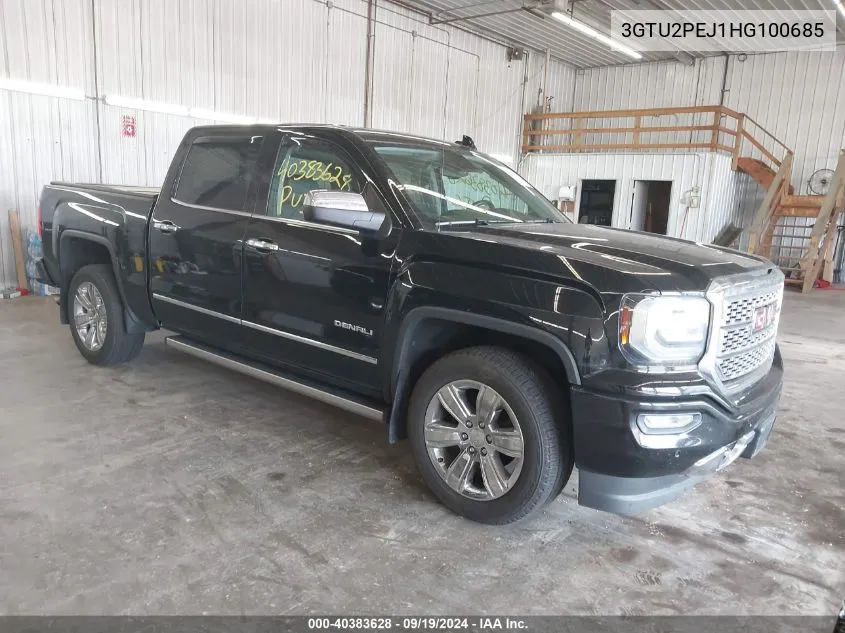 2017 GMC Sierra 1500 Denali VIN: 3GTU2PEJ1HG100685 Lot: 40383628