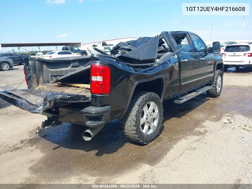 2017 GMC Sierra 2500Hd Denali VIN: 1GT12UEY4HF216608 Lot: 40384366