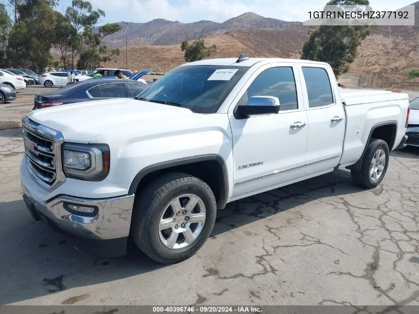 2017 GMC Sierra 1500 Slt VIN: 1GTR1NEC5HZ377192 Lot: 40396746