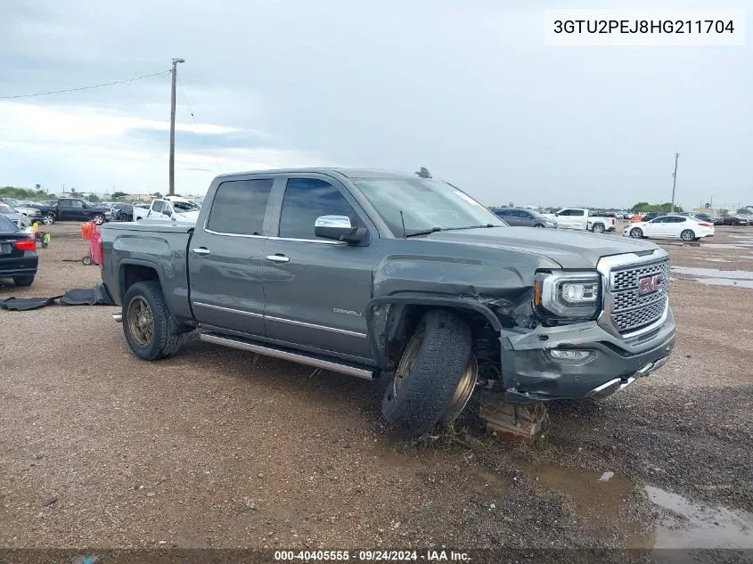 2017 GMC Sierra 1500 Denali VIN: 3GTU2PEJ8HG211704 Lot: 40405555