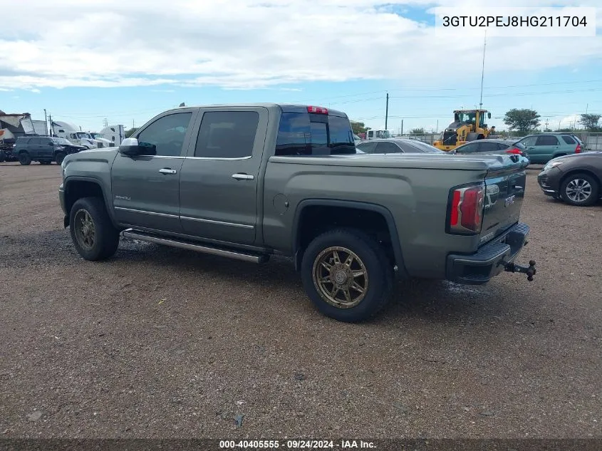 2017 GMC Sierra 1500 Denali VIN: 3GTU2PEJ8HG211704 Lot: 40405555