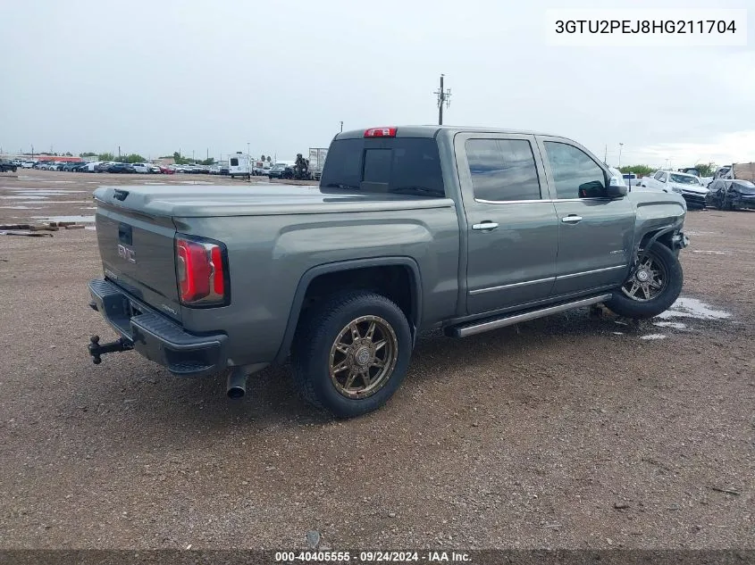 2017 GMC Sierra 1500 Denali VIN: 3GTU2PEJ8HG211704 Lot: 40405555