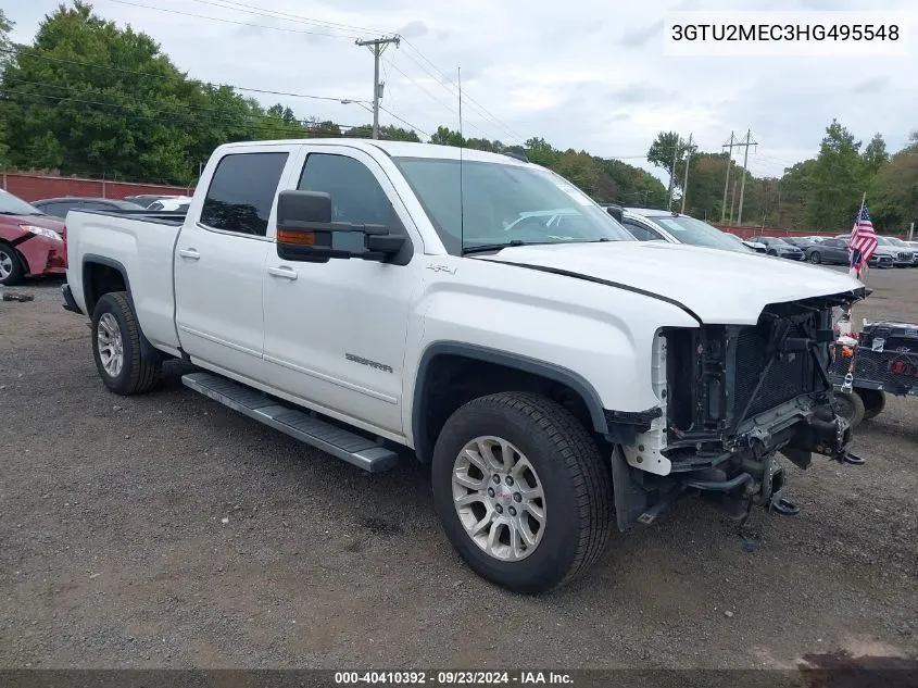 2017 GMC Sierra 1500 Sle VIN: 3GTU2MEC3HG495548 Lot: 40410392