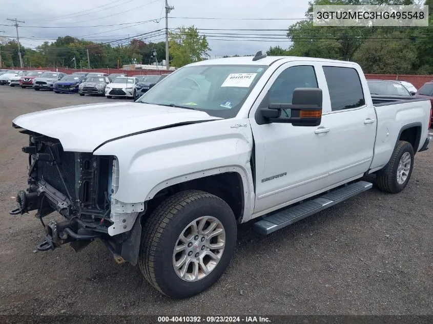 2017 GMC Sierra 1500 Sle VIN: 3GTU2MEC3HG495548 Lot: 40410392