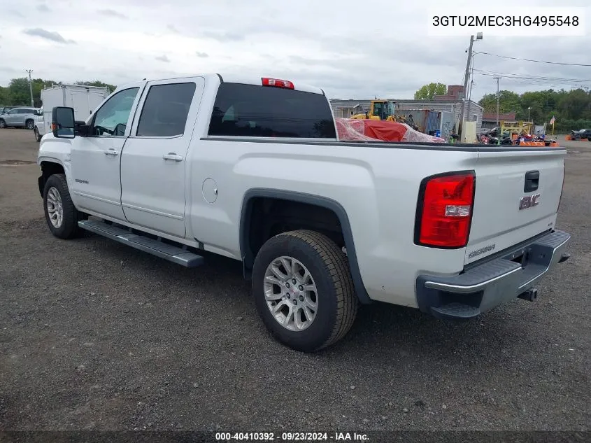 2017 GMC Sierra 1500 Sle VIN: 3GTU2MEC3HG495548 Lot: 40410392