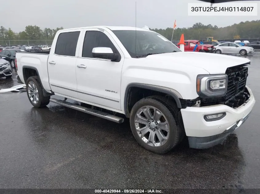 2017 GMC Sierra 1500 Denali VIN: 3GTU2PEJ4HG114807 Lot: 40429944