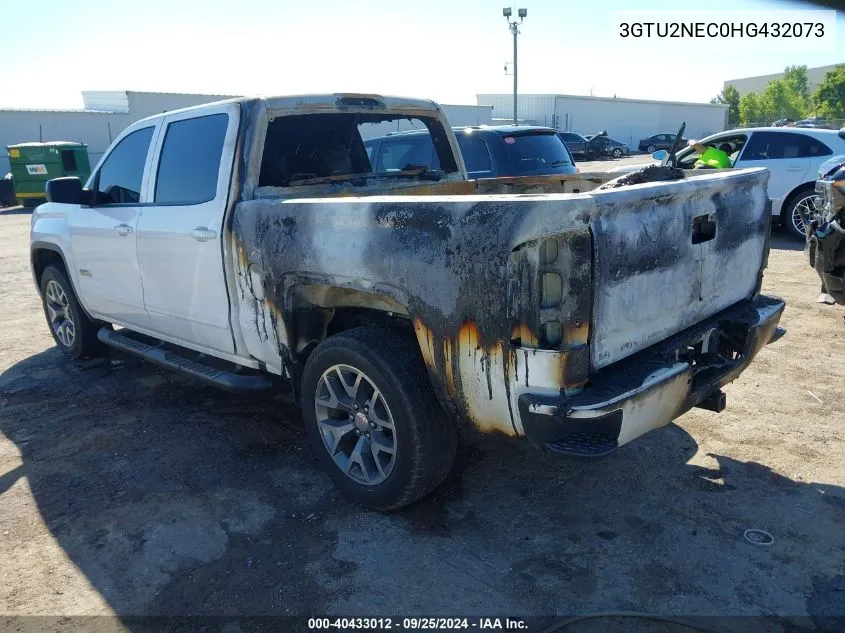 2017 GMC Sierra 1500 Slt VIN: 3GTU2NEC0HG432073 Lot: 40433012