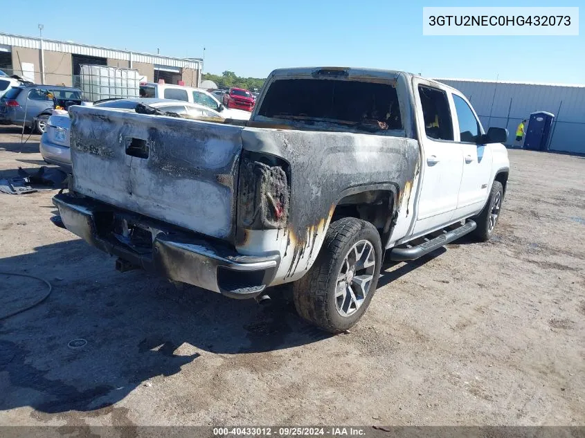 2017 GMC Sierra 1500 Slt VIN: 3GTU2NEC0HG432073 Lot: 40433012