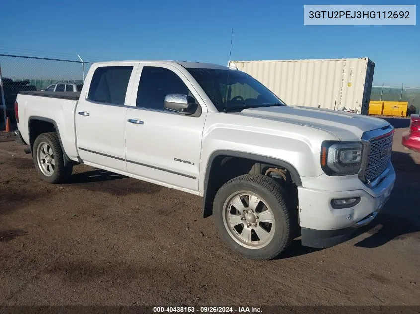 3GTU2PEJ3HG112692 2017 GMC Sierra K1500 Denali