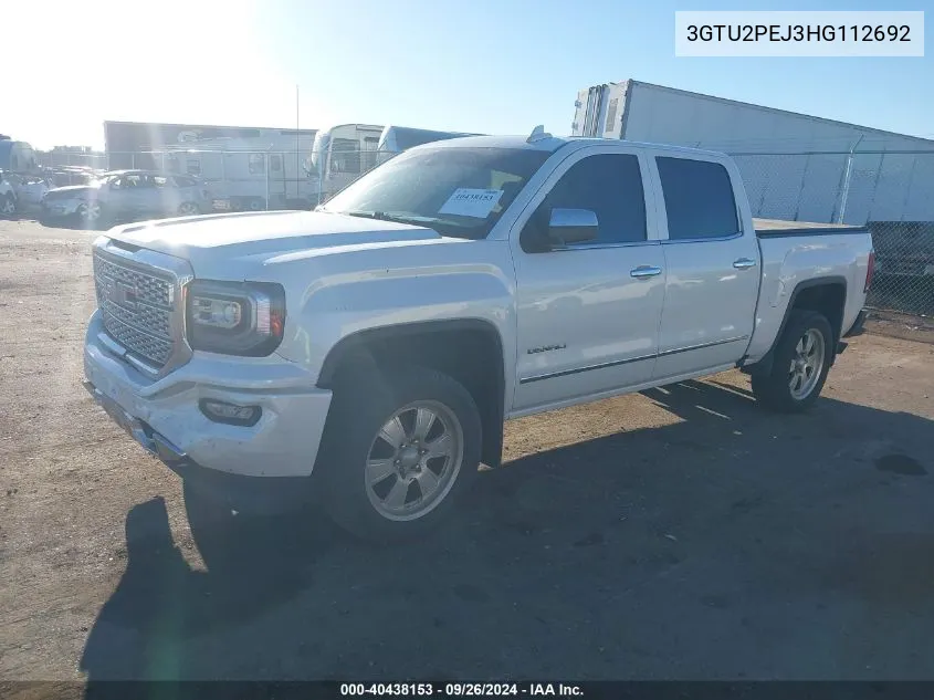 2017 GMC Sierra K1500 Denali VIN: 3GTU2PEJ3HG112692 Lot: 40438153