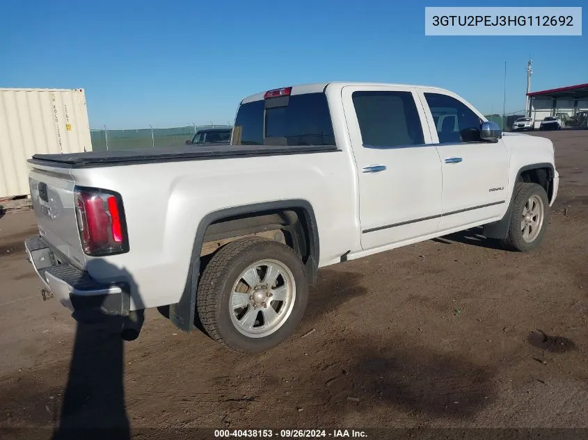 3GTU2PEJ3HG112692 2017 GMC Sierra K1500 Denali