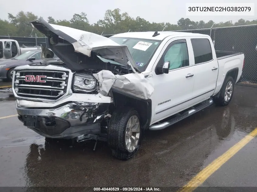 2017 GMC Sierra 1500 Slt VIN: 3GTU2NEC2HG382079 Lot: 40440529