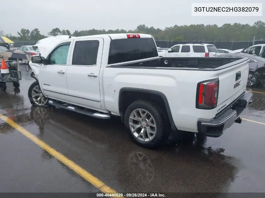 2017 GMC Sierra 1500 Slt VIN: 3GTU2NEC2HG382079 Lot: 40440529