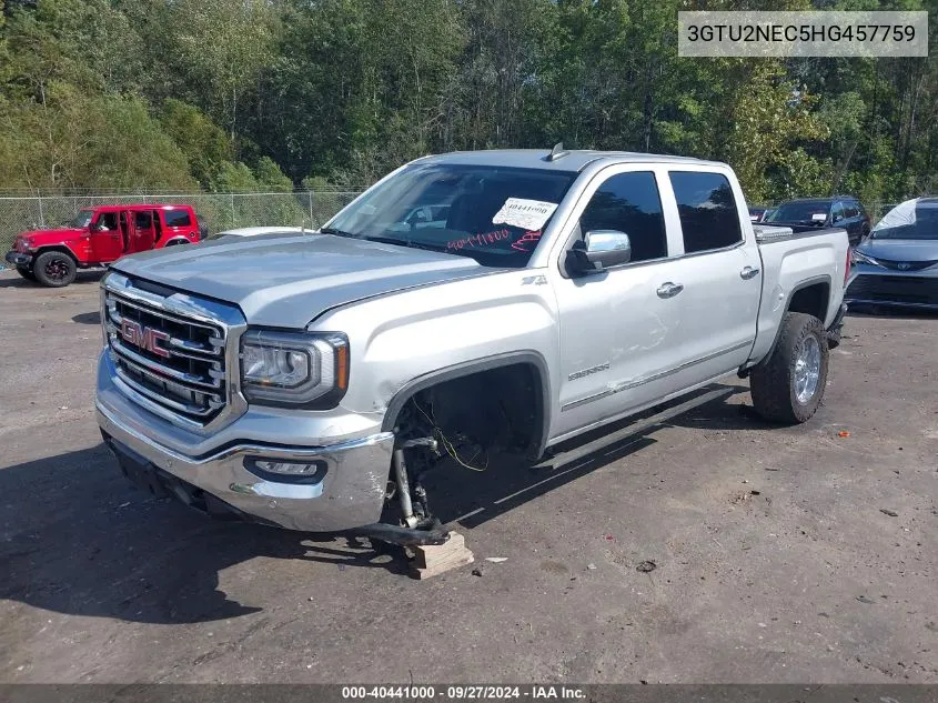 2017 GMC Sierra 1500 Slt VIN: 3GTU2NEC5HG457759 Lot: 40441000