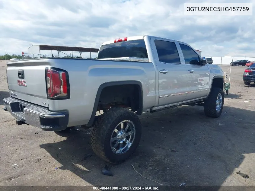 2017 GMC Sierra 1500 Slt VIN: 3GTU2NEC5HG457759 Lot: 40441000