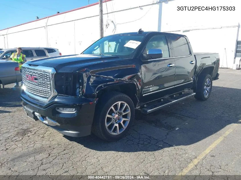 2017 GMC Sierra 1500 Denali VIN: 3GTU2PEC4HG175303 Lot: 40442781