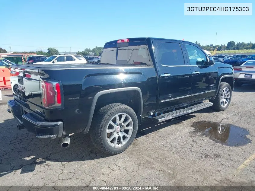 2017 GMC Sierra 1500 Denali VIN: 3GTU2PEC4HG175303 Lot: 40442781