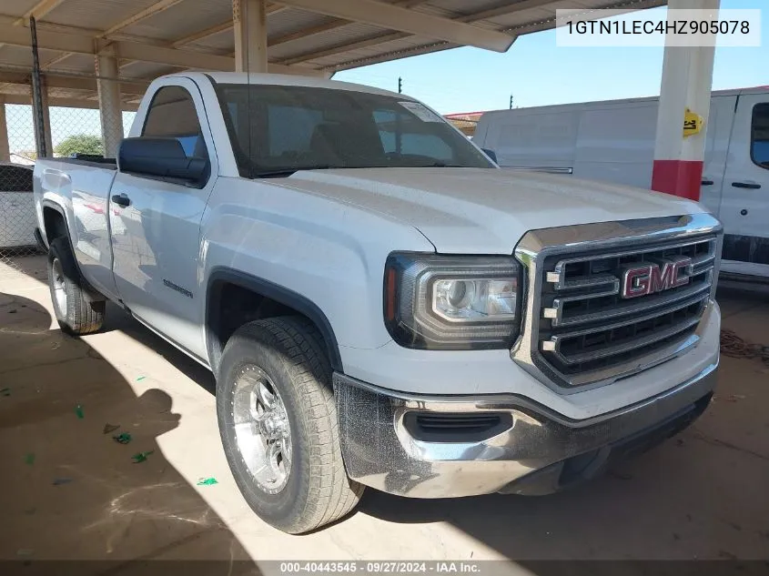 2017 GMC Sierra 1500 VIN: 1GTN1LEC4HZ905078 Lot: 40443545