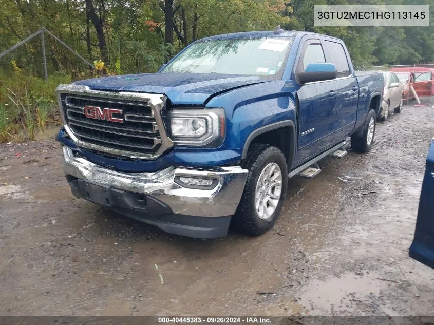 2017 GMC Sierra 1500 Sle VIN: 3GTU2MEC1HG113145 Lot: 40445383