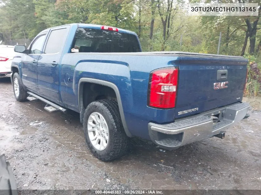 2017 GMC Sierra 1500 Sle VIN: 3GTU2MEC1HG113145 Lot: 40445383