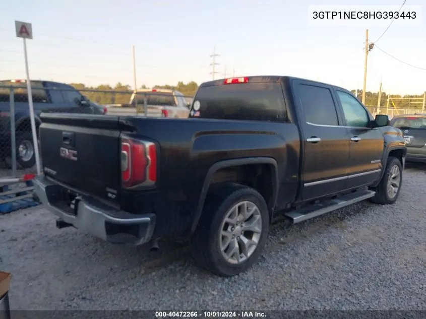 2017 GMC Sierra 1500 Slt VIN: 3GTP1NEC8HG393443 Lot: 40472266