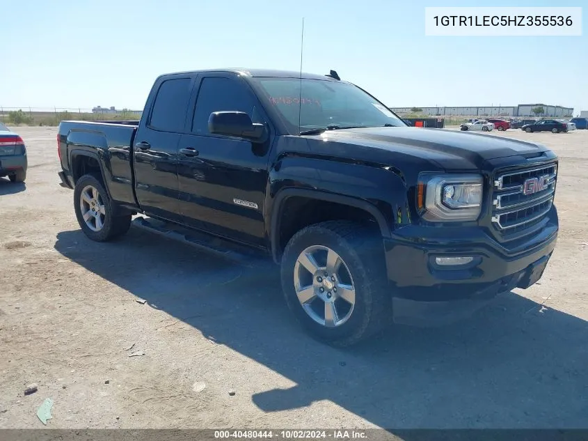 2017 GMC Sierra 1500 VIN: 1GTR1LEC5HZ355536 Lot: 40480444