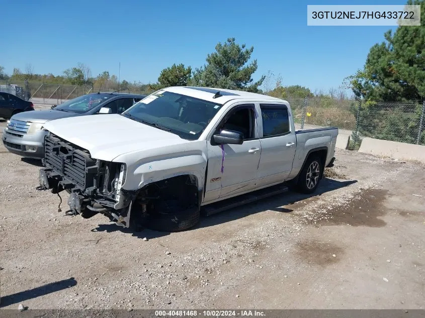 3GTU2NEJ7HG433722 2017 GMC Sierra 1500 Slt