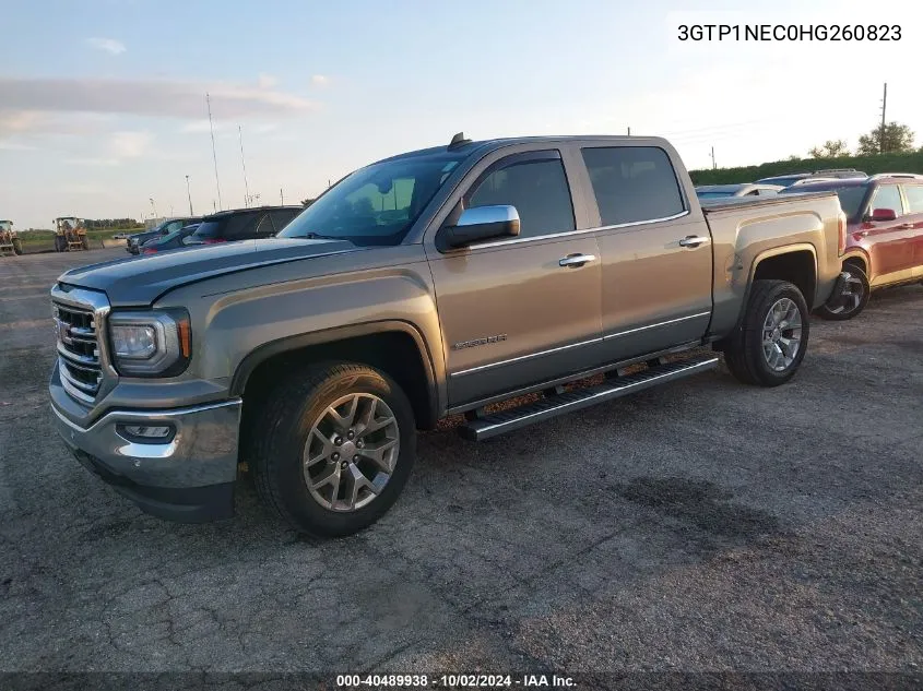 2017 GMC Sierra 1500 Slt VIN: 3GTP1NEC0HG260823 Lot: 40489938