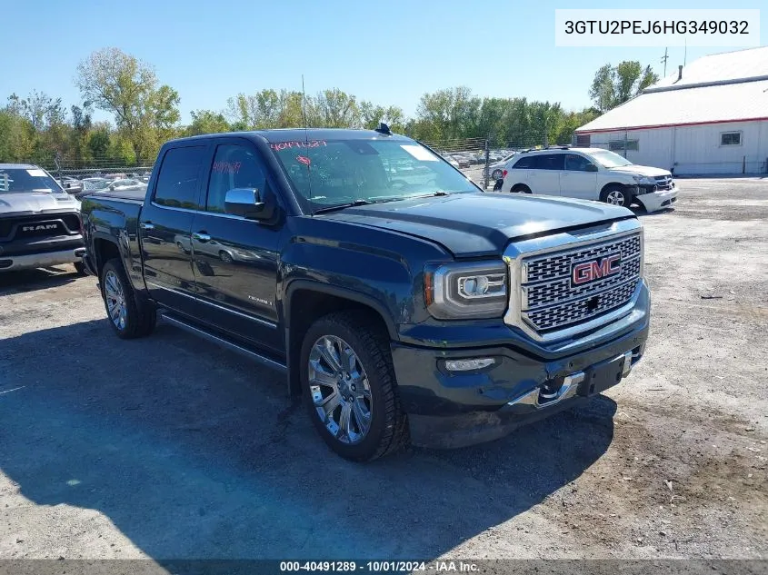 2017 GMC Sierra 1500 Denali VIN: 3GTU2PEJ6HG349032 Lot: 40491289