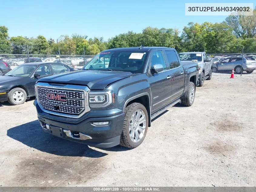 2017 GMC Sierra 1500 Denali VIN: 3GTU2PEJ6HG349032 Lot: 40491289