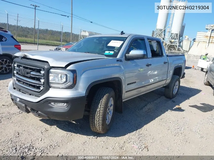 2017 GMC Sierra 1500 Slt VIN: 3GTU2NEC2HG219304 Lot: 40509171