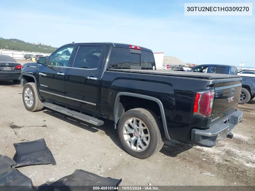 2017 GMC Sierra 1500 Slt VIN: 3GTU2NEC1HG309270 Lot: 40510144