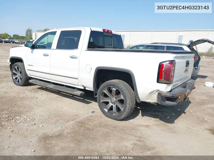 2017 GMC Sierra 1500 Denali VIN: 3GTU2PEC4HG323143 Lot: 40510263