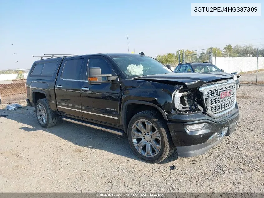 2017 GMC Sierra K1500 Denali VIN: 3GTU2PEJ4HG387309 Lot: 40517323