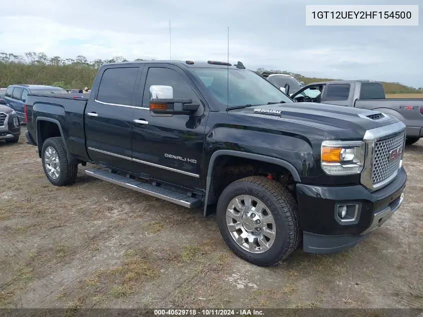 2017 GMC Sierra 2500Hd Denali VIN: 1GT12UEY2HF154500 Lot: 40529718