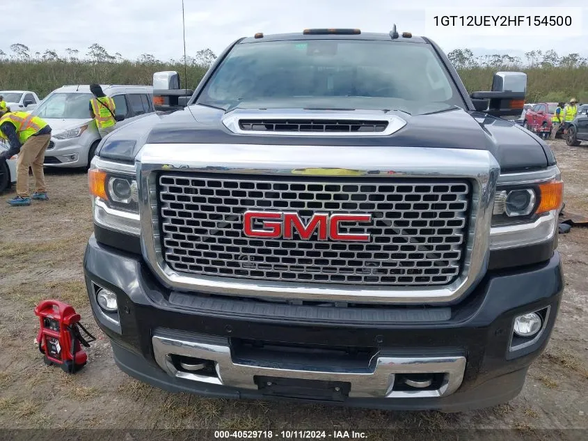 2017 GMC Sierra 2500Hd Denali VIN: 1GT12UEY2HF154500 Lot: 40529718