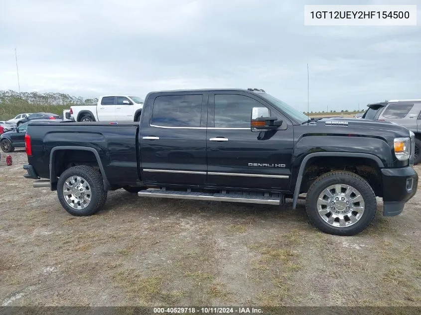 2017 GMC Sierra 2500Hd Denali VIN: 1GT12UEY2HF154500 Lot: 40529718