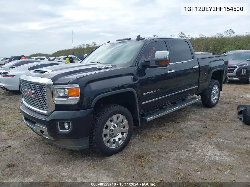 2017 GMC Sierra 2500Hd Denali VIN: 1GT12UEY2HF154500 Lot: 40529718