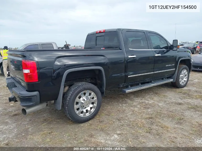 2017 GMC Sierra 2500Hd Denali VIN: 1GT12UEY2HF154500 Lot: 40529718