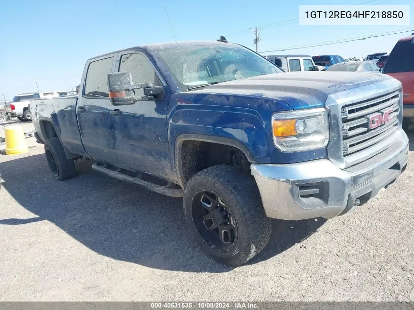 2017 GMC Sierra 2500Hd K2500 Heavy Duty VIN: 1GT12REG4HF218850 Lot: 40531535