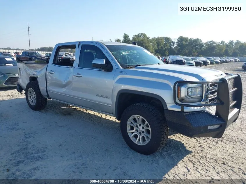 2017 GMC Sierra K1500 Sle VIN: 3GTU2MEC3HG199980 Lot: 40534708