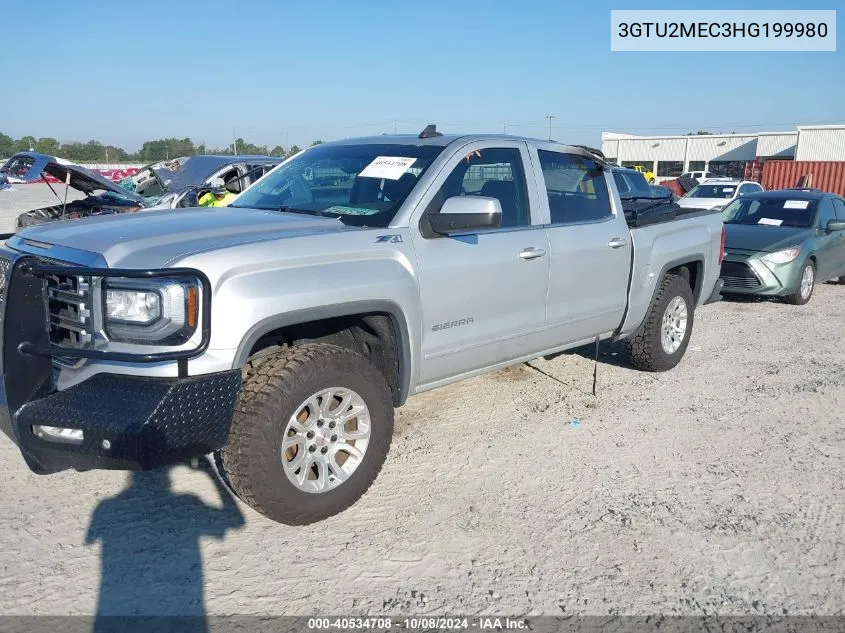 2017 GMC Sierra K1500 Sle VIN: 3GTU2MEC3HG199980 Lot: 40534708