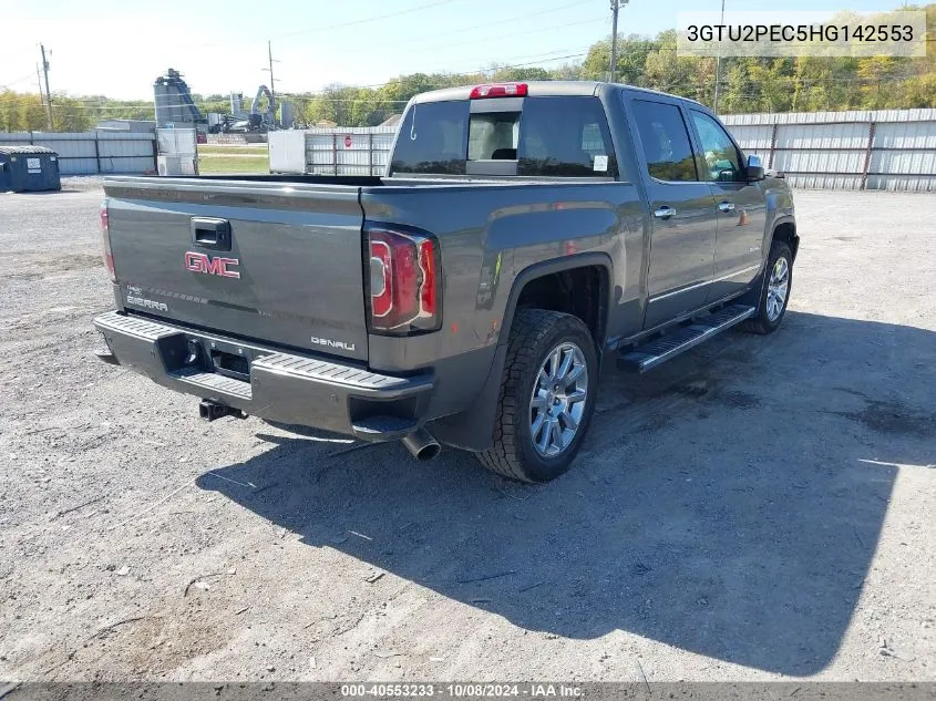 2017 GMC Sierra 1500 Denali VIN: 3GTU2PEC5HG142553 Lot: 40553233